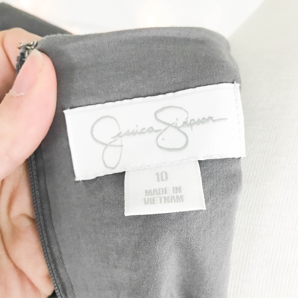 Jessica Simpson Dress Ruffled Flutter Sleeve Sz 10 - Picture 8 of 8